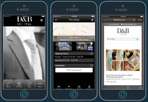 DB Tailors Mobile App developed by Advertising Is Simple Delaware