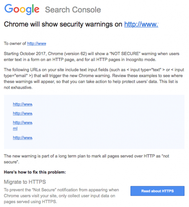 Important Information About Security Warnings in Google Chrome