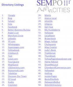 50 Business Directory Listings