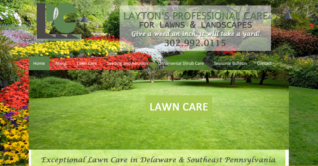 Laytons Lawns Website Design