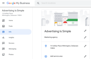 Google My Business Service Area feature