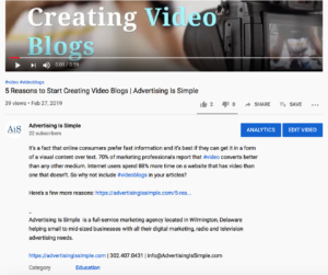 youtube video description