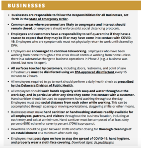 Phase 2 Delaware business guidelines