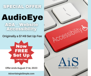 AudioEye Special Offer - Free set up