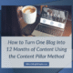How to Turn One Blog Into 12 Months of Content Using the Content Pillar Method