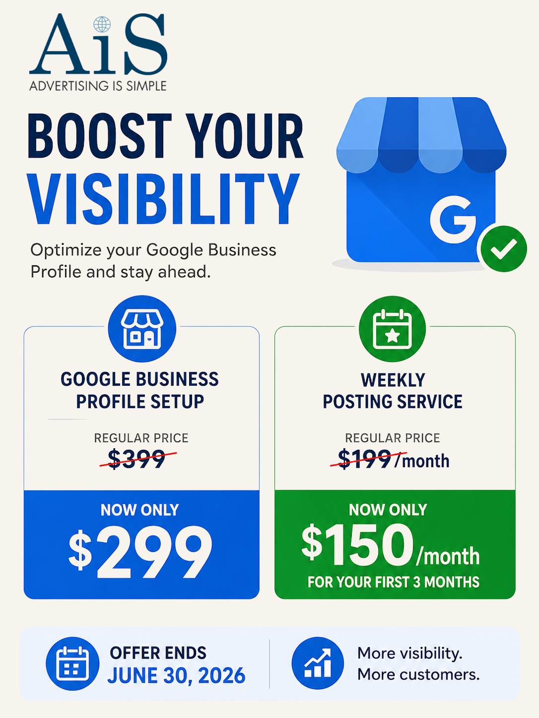 Google Business Profile Limited Time Offer